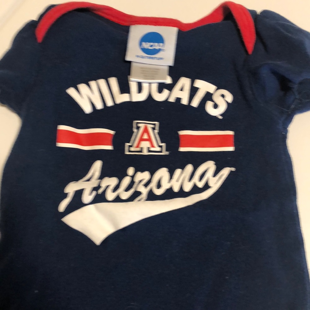 Baby girl Wildcats onesie